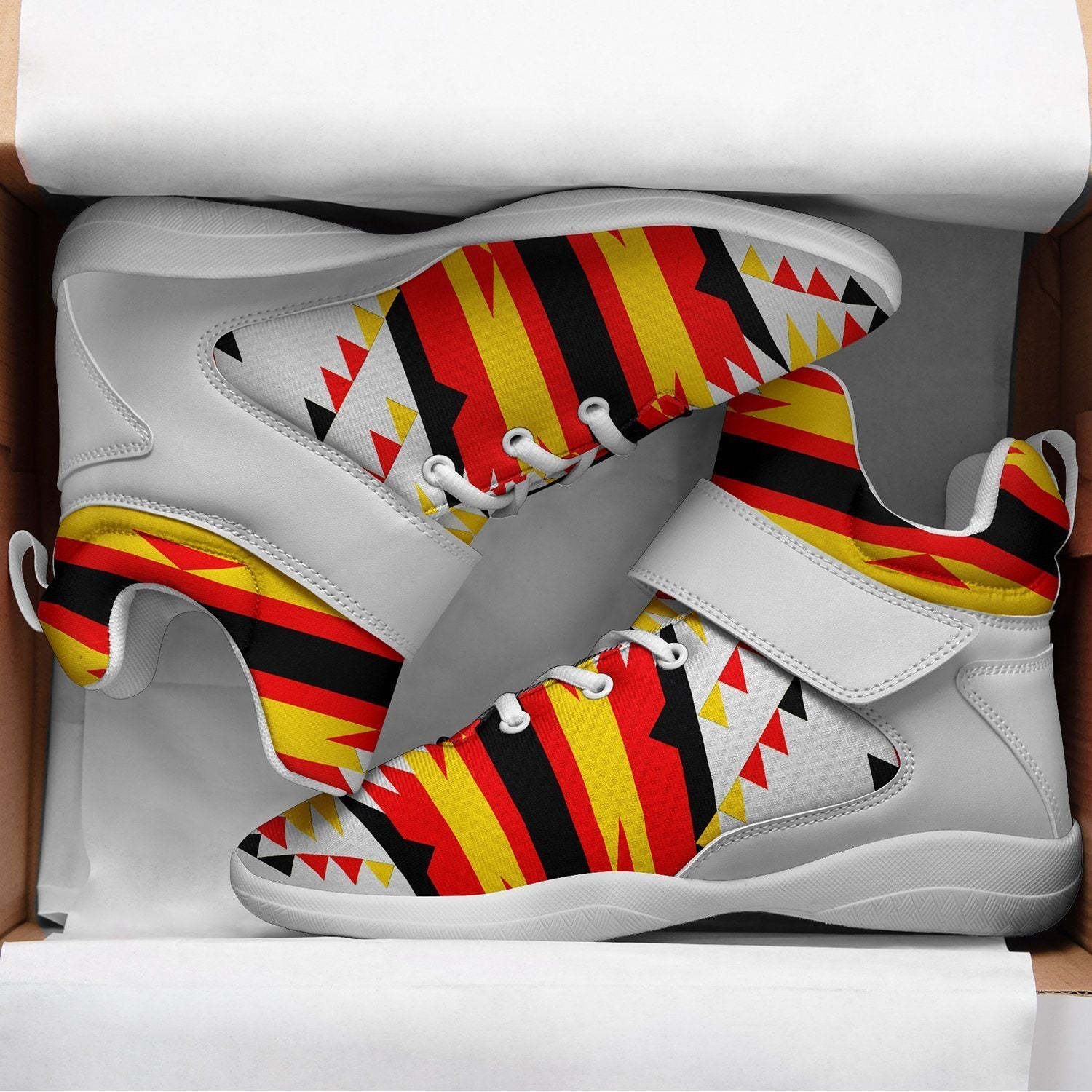 Visions of Peace Directions Ipottaa Basketball / Sport High Top Shoes - White Sole 49 Dzine