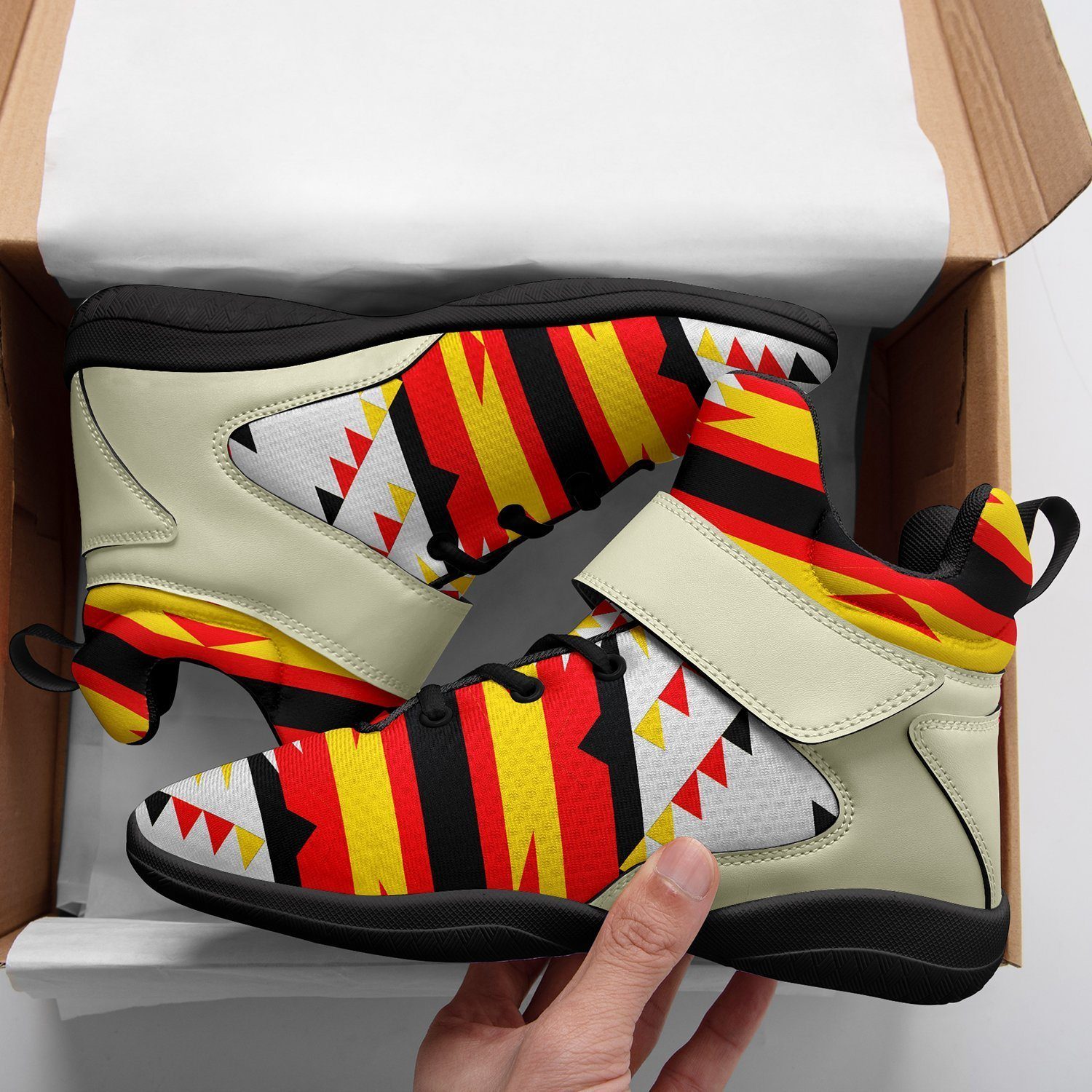 Visions of Peace Directions Kid's Ipottaa Basketball / Sport High Top Shoes 49 Dzine