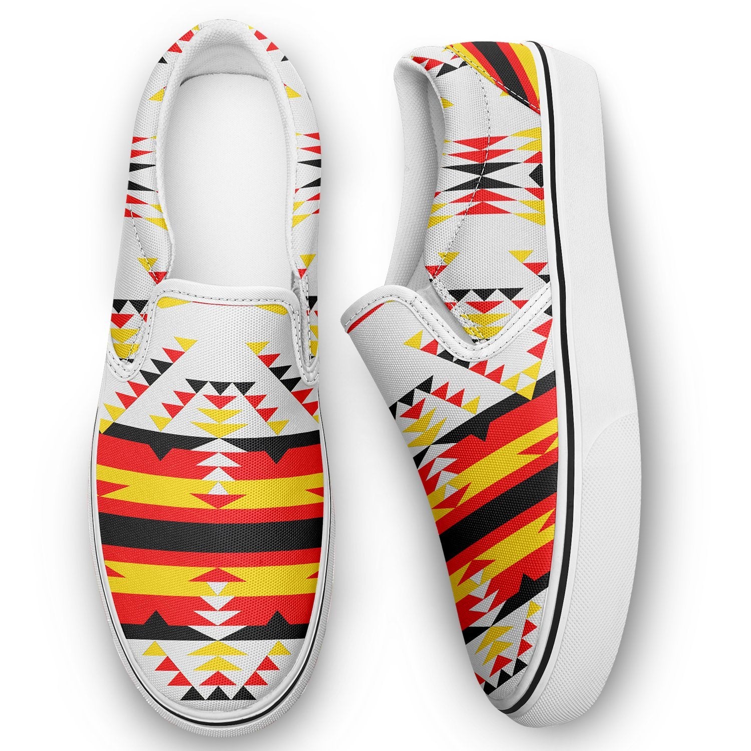 Visions of Peace Directions Otoyimm Canvas Slip On Shoes 49 Dzine