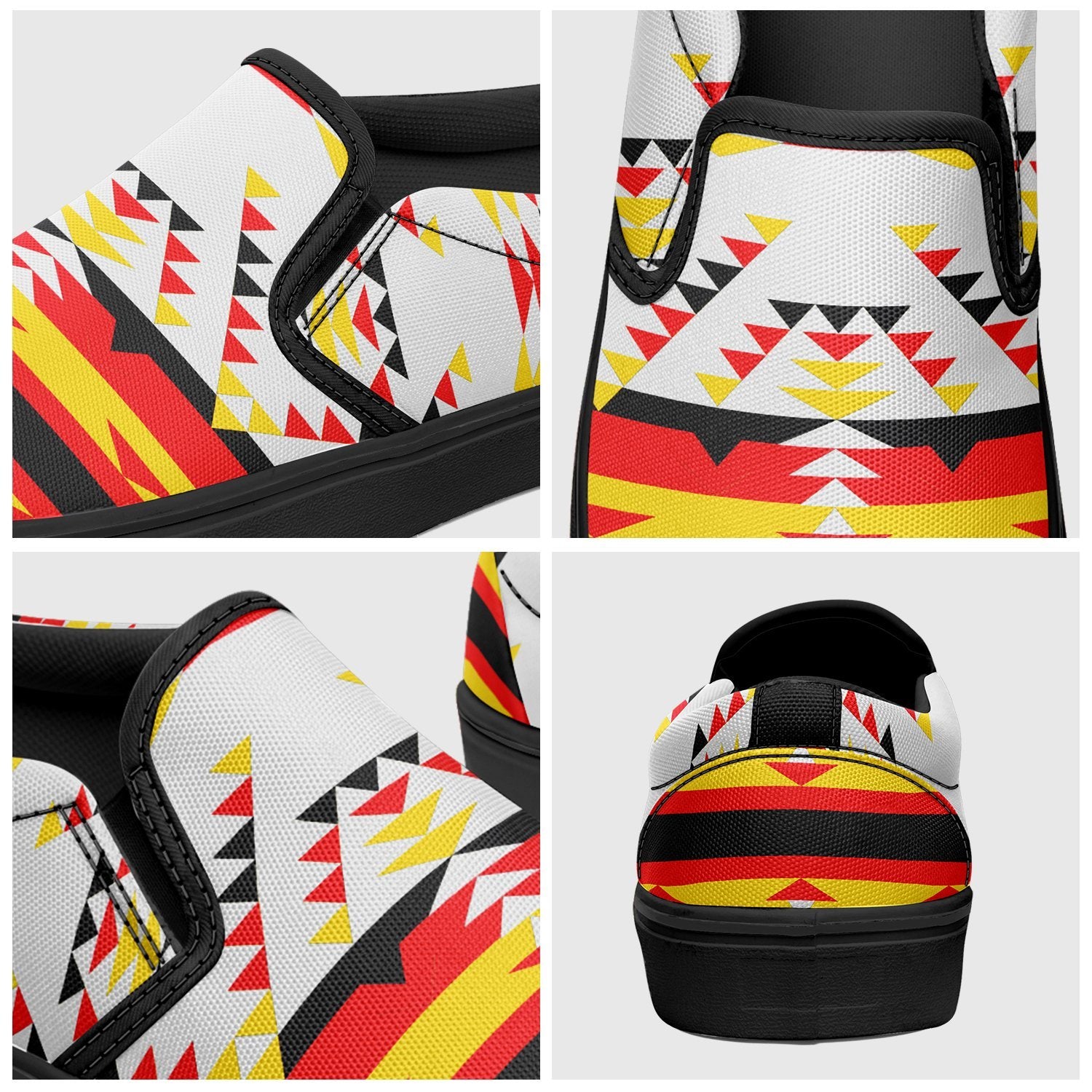 Visions of Peace Directions Otoyimm Canvas Slip On Shoes 49 Dzine