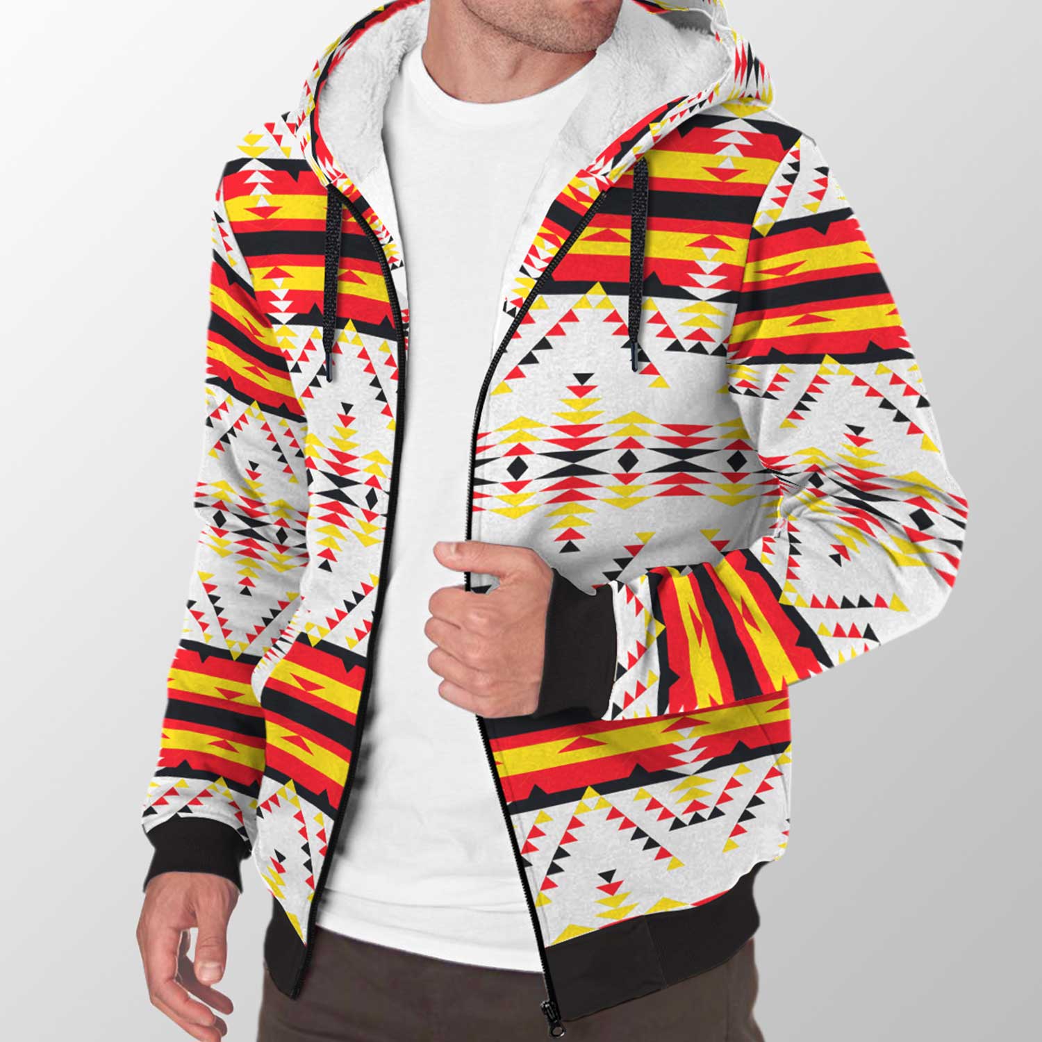 Visions of Peace Directions Sherpa Hoodie 49 Dzine