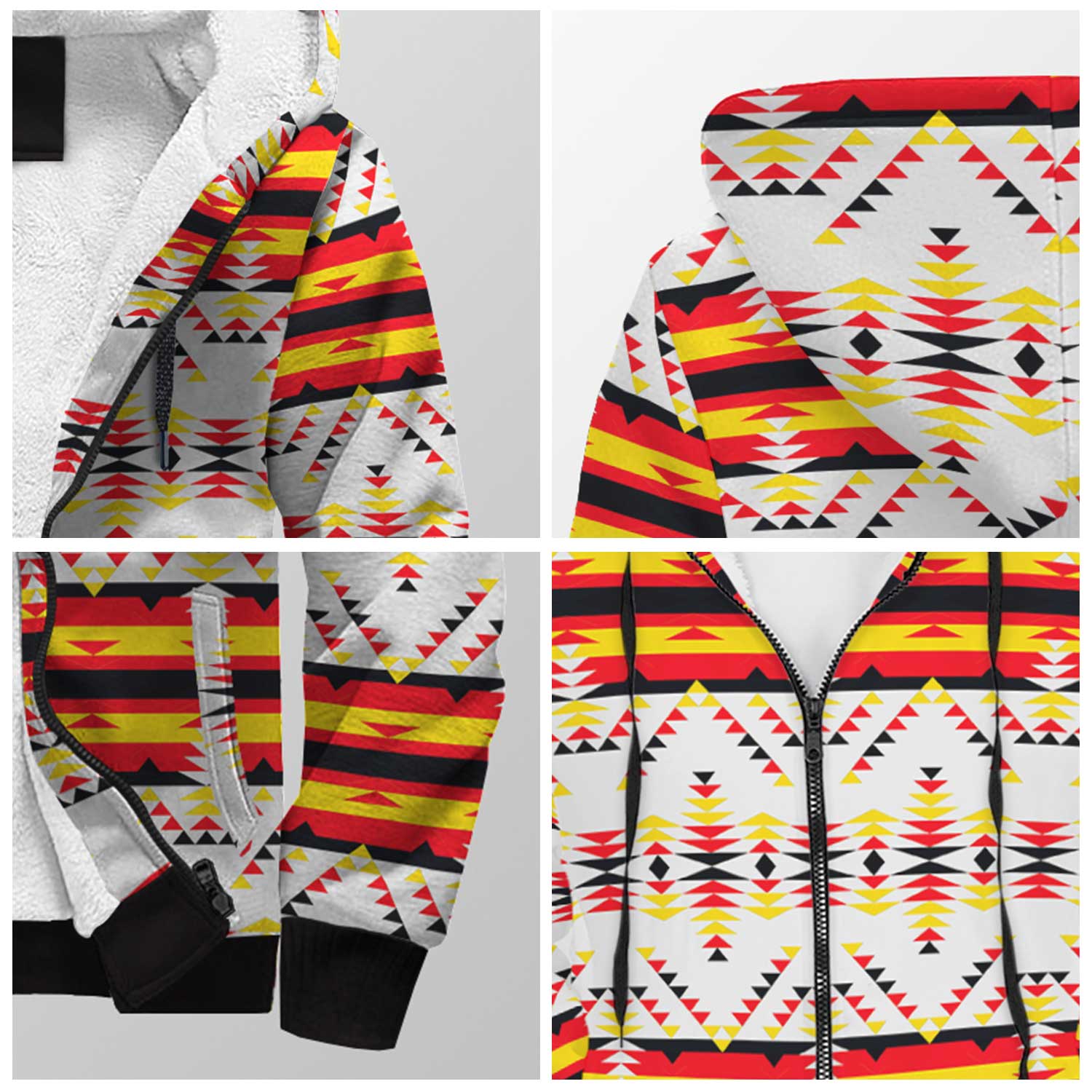 Visions of Peace Directions Sherpa Hoodie 49 Dzine