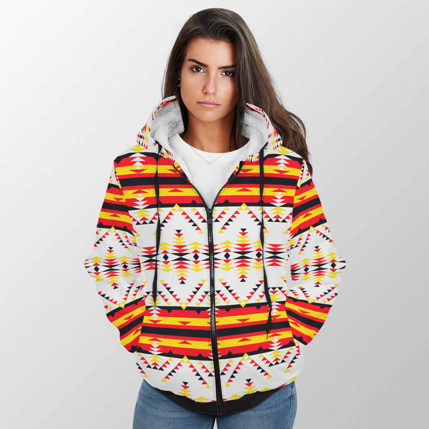 Visions of Peace Directions Sherpa Hoodie 49 Dzine