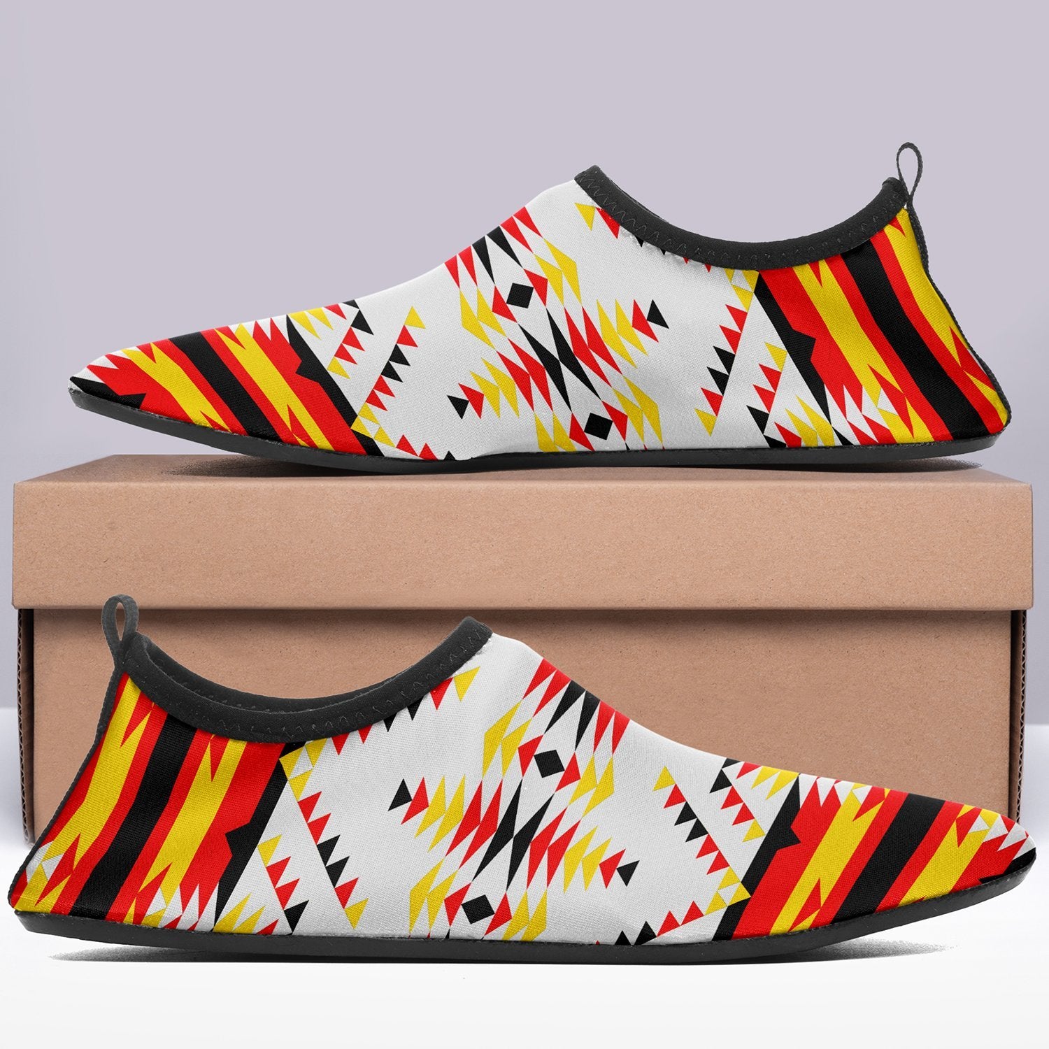 Visions of Peace Directions Sockamoccs Slip On Shoes 49 Dzine