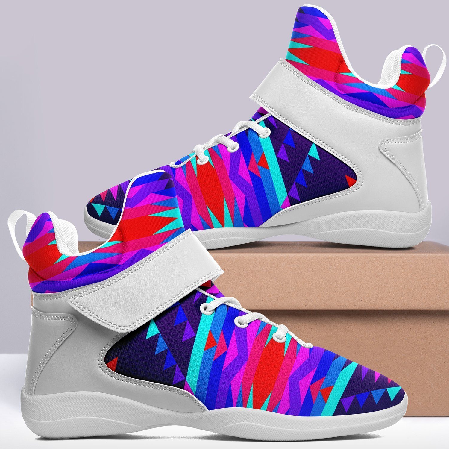 Visions of Peace Ipottaa Basketball / Sport High Top Shoes - White Sole 49 Dzine