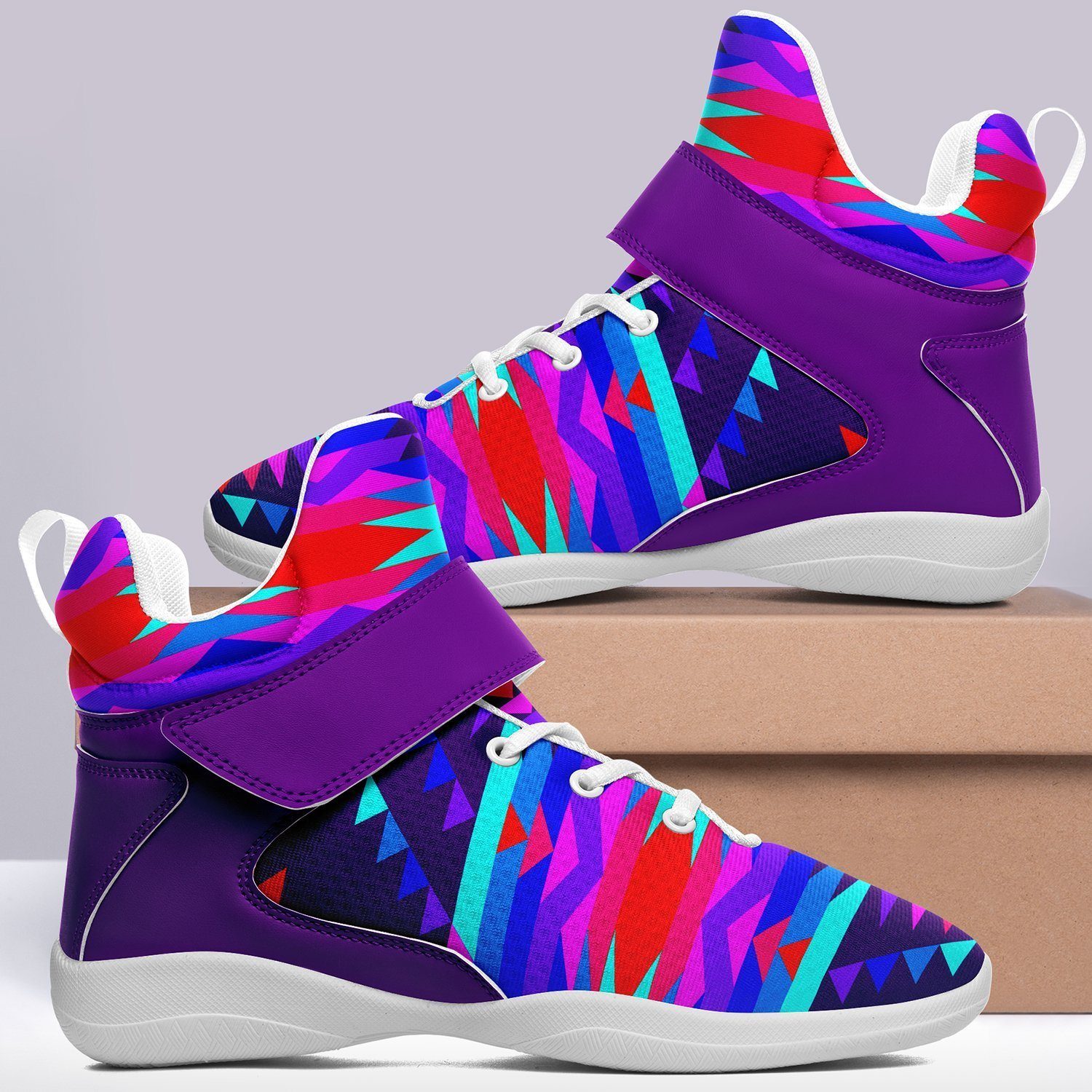Visions of Peace Ipottaa Basketball / Sport High Top Shoes - White Sole 49 Dzine