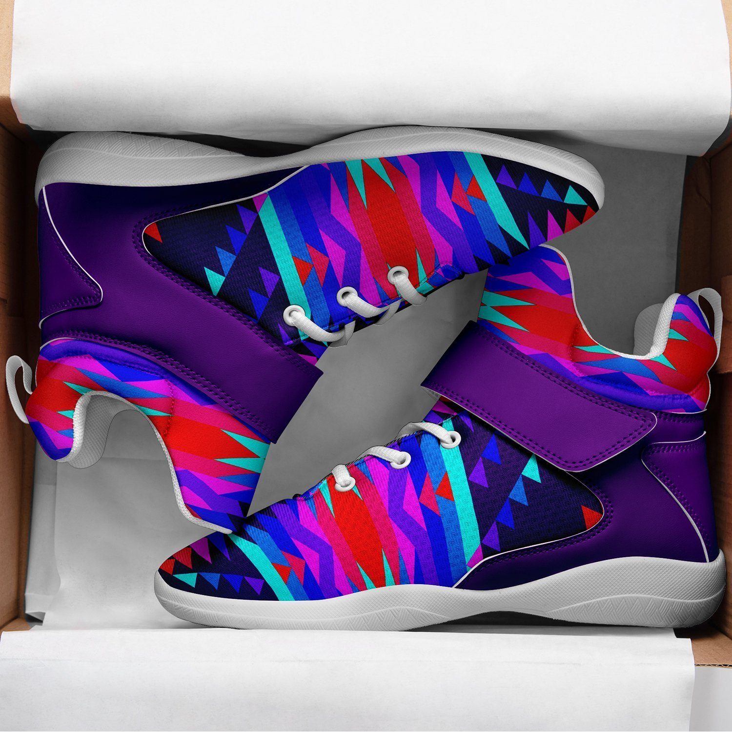 Visions of Peace Ipottaa Basketball / Sport High Top Shoes - White Sole 49 Dzine