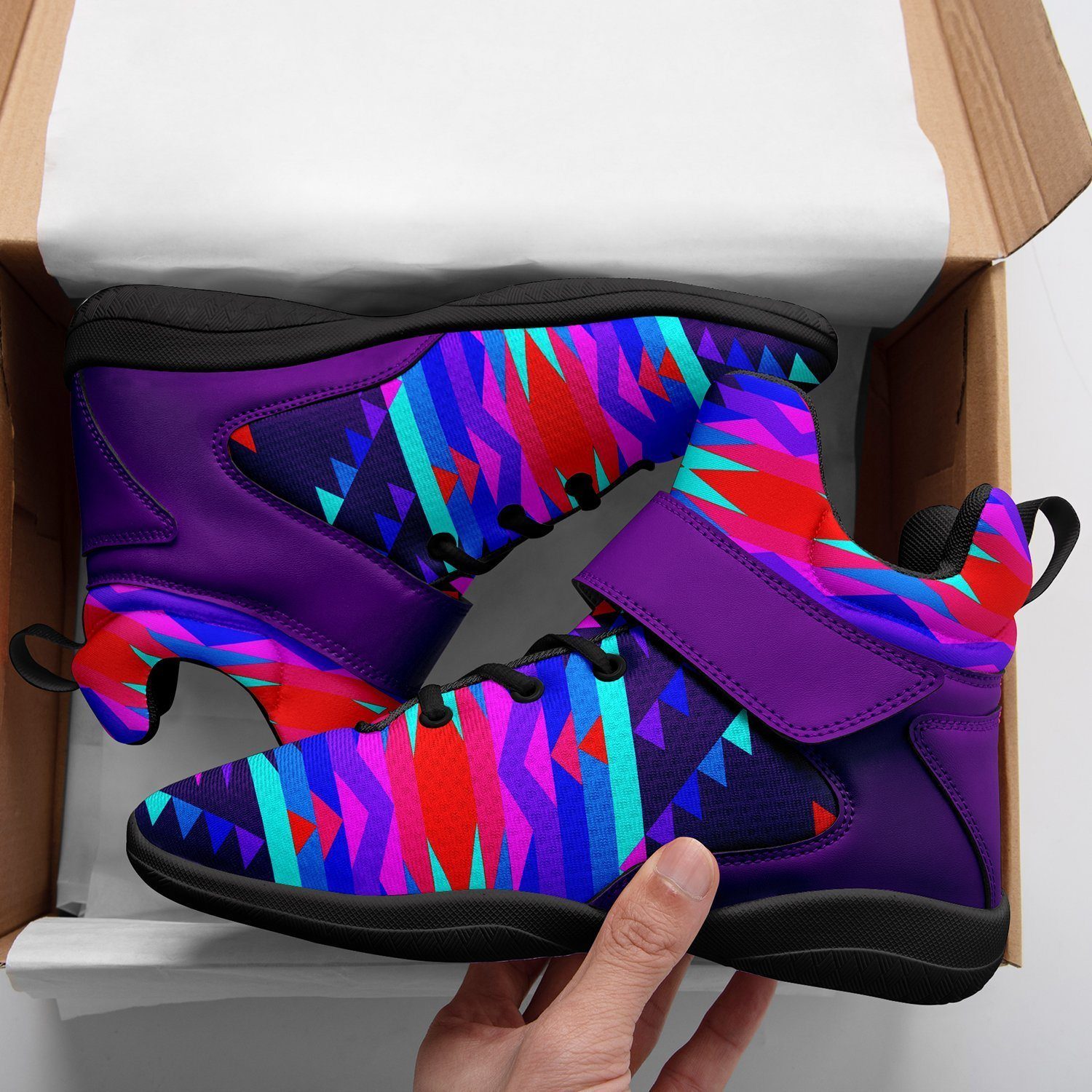 Visions of Peace Kid's Ipottaa Basketball / Sport High Top Shoes 49 Dzine