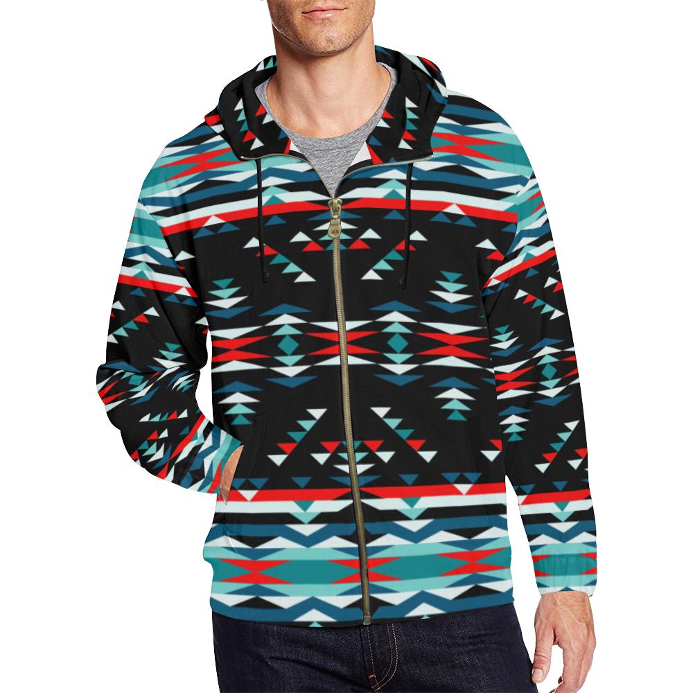 Visions of Peaceful Nights All Over Print Full Zip Hoodie for Men (Model H14) All Over Print Full Zip Hoodie for Men (H14) e-joyer