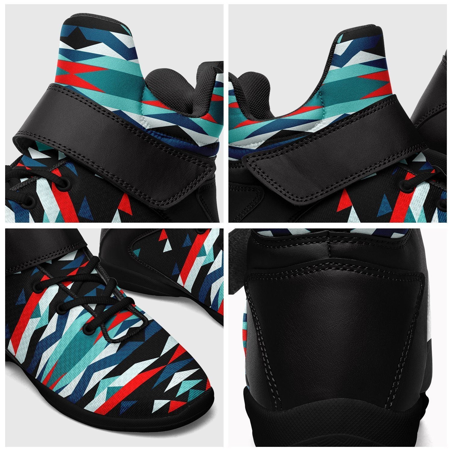 Visions of Peaceful Nights Ipottaa Basketball / Sport High Top Shoes - Black Sole 49 Dzine