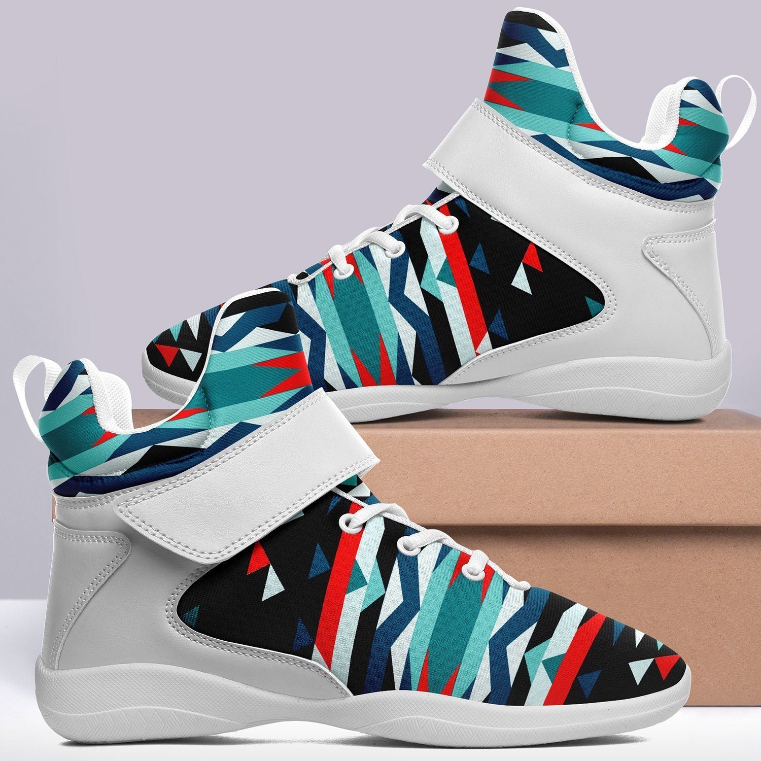 Visions of Peaceful Nights Ipottaa Basketball / Sport High Top Shoes - White Sole 49 Dzine