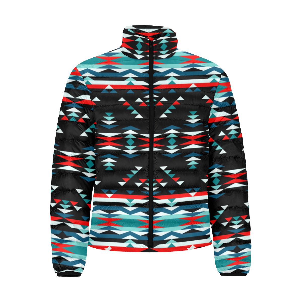 Visions of Peaceful Nights Men's Stand Collar Padded Jacket (Model H41) Men's Stand Collar Padded Jacket (H41) e-joyer