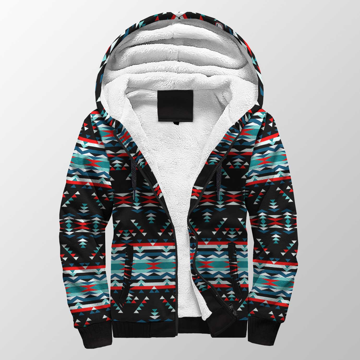 Visions of Peaceful Nights Sherpa Hoodie 49 Dzine