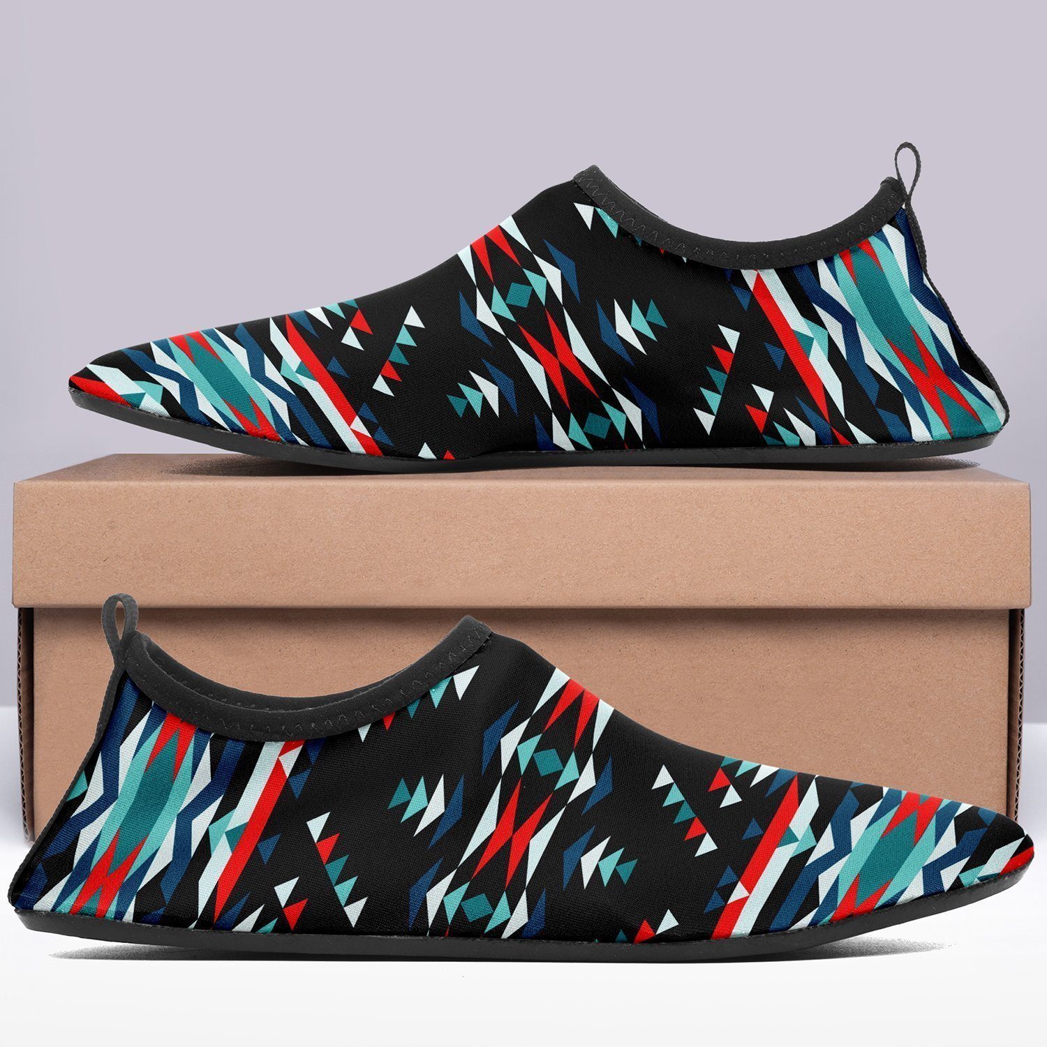 Visions of Peaceful Nights Sockamoccs Kid's Slip On Shoes 49 Dzine