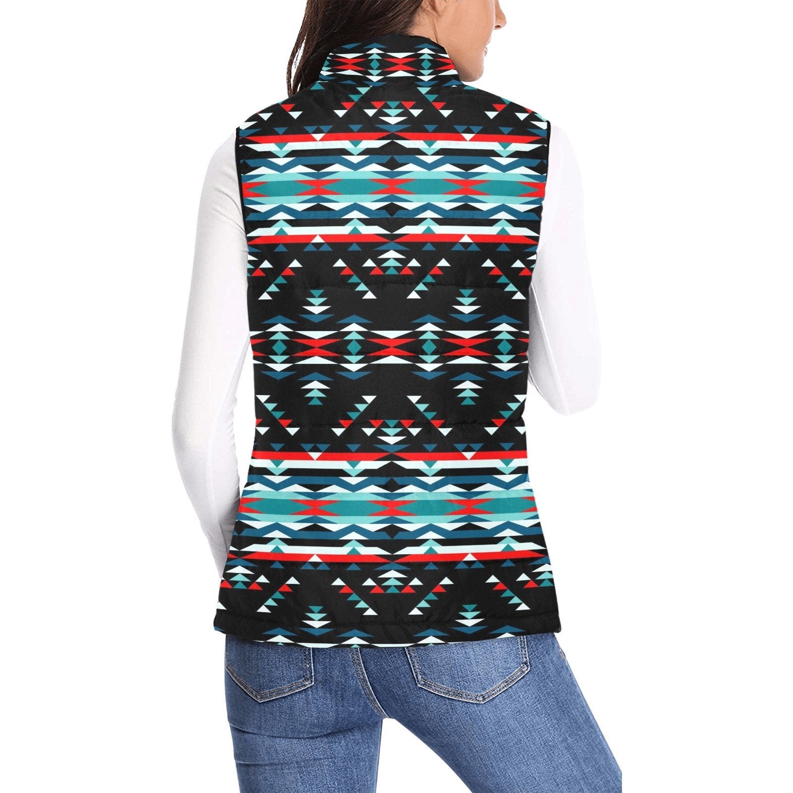 Visions of Peaceful Nights Women's Padded Vest Jacket (Model H44) Women's Padded Vest Jacket (H44) e-joyer