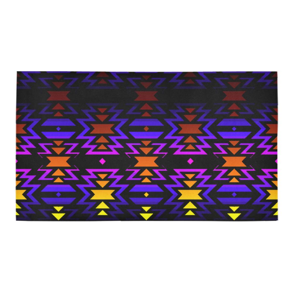 Winter Sky and Fire Bath Rug 16''x 28'' Bath Rug 16''x 28'' e-joyer