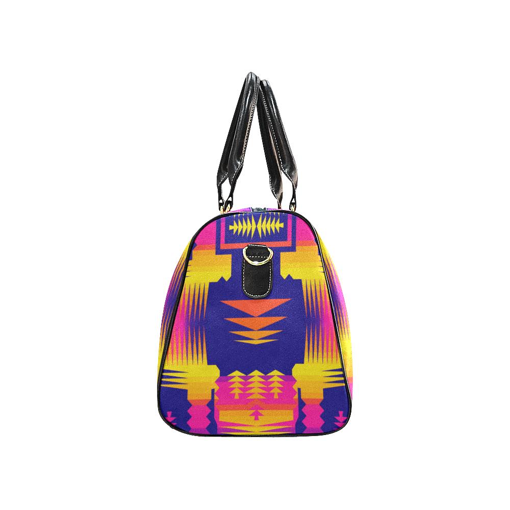 Winter Sunset Sage New Waterproof Travel Bag/Small (Model 1639) Waterproof Travel Bags (1639) e-joyer