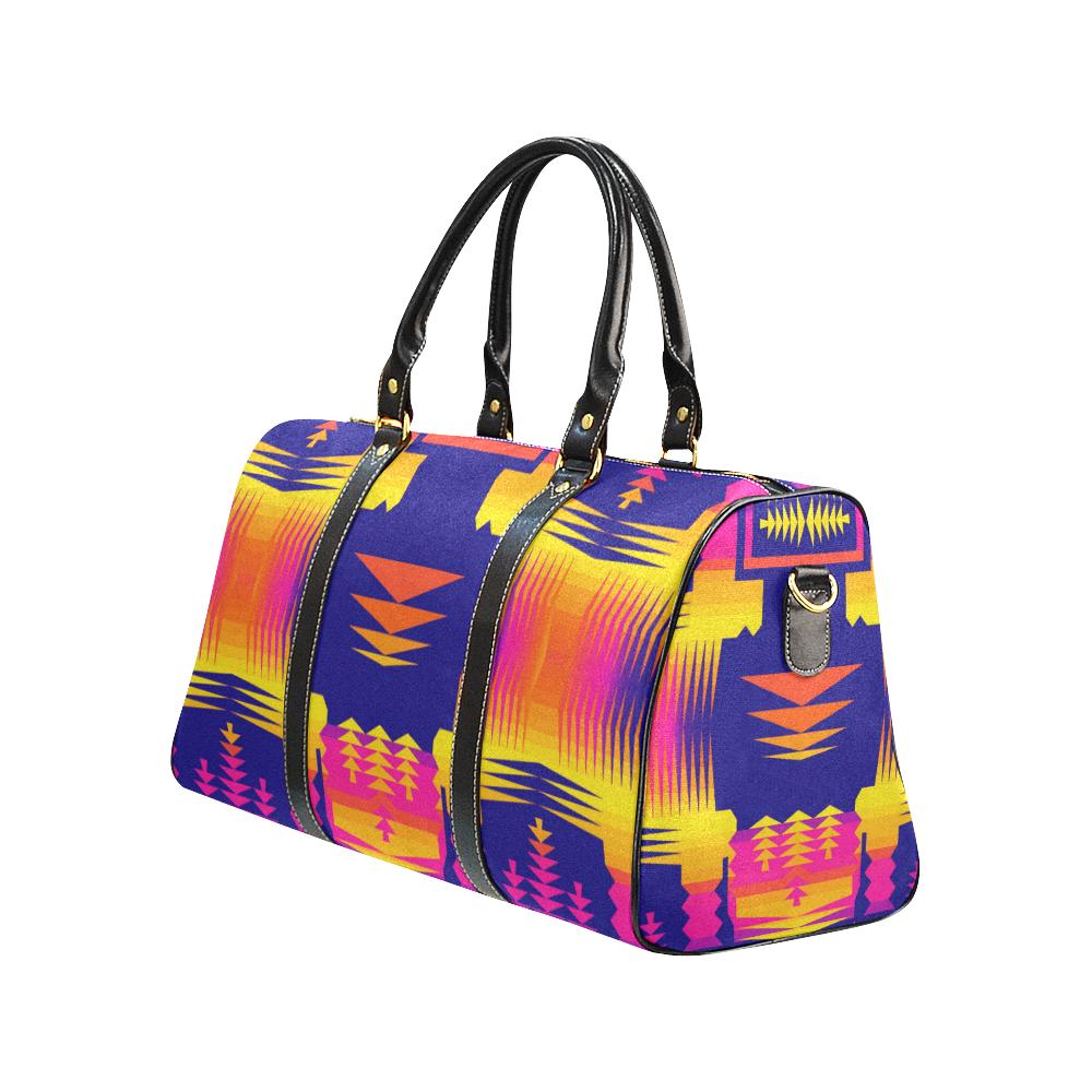 Winter Sunset Sage New Waterproof Travel Bag/Small (Model 1639) Waterproof Travel Bags (1639) e-joyer