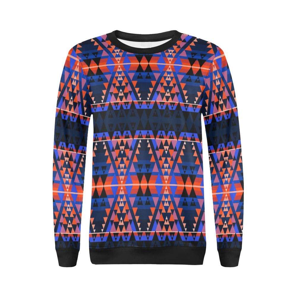 Writing on Stone Battle All Over Print Crewneck Sweatshirt for Women (Model H18) Crewneck Sweatshirt for Women (H18) e-joyer