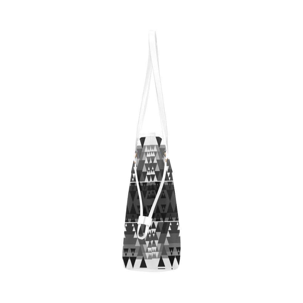 Writing on Stone Black and White Clover Canvas Tote Bag (Model 1661) Clover Canvas Tote Bag (1661) e-joyer