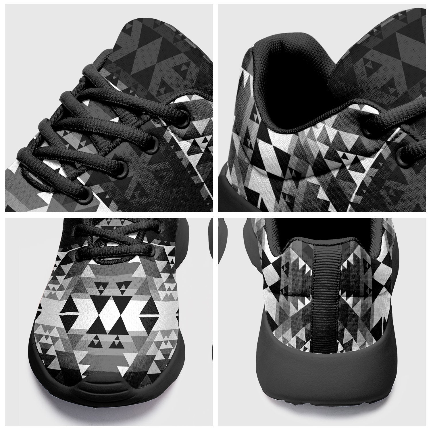 Writing on Stone Black and White Ikkaayi Sport Sneakers 49 Dzine