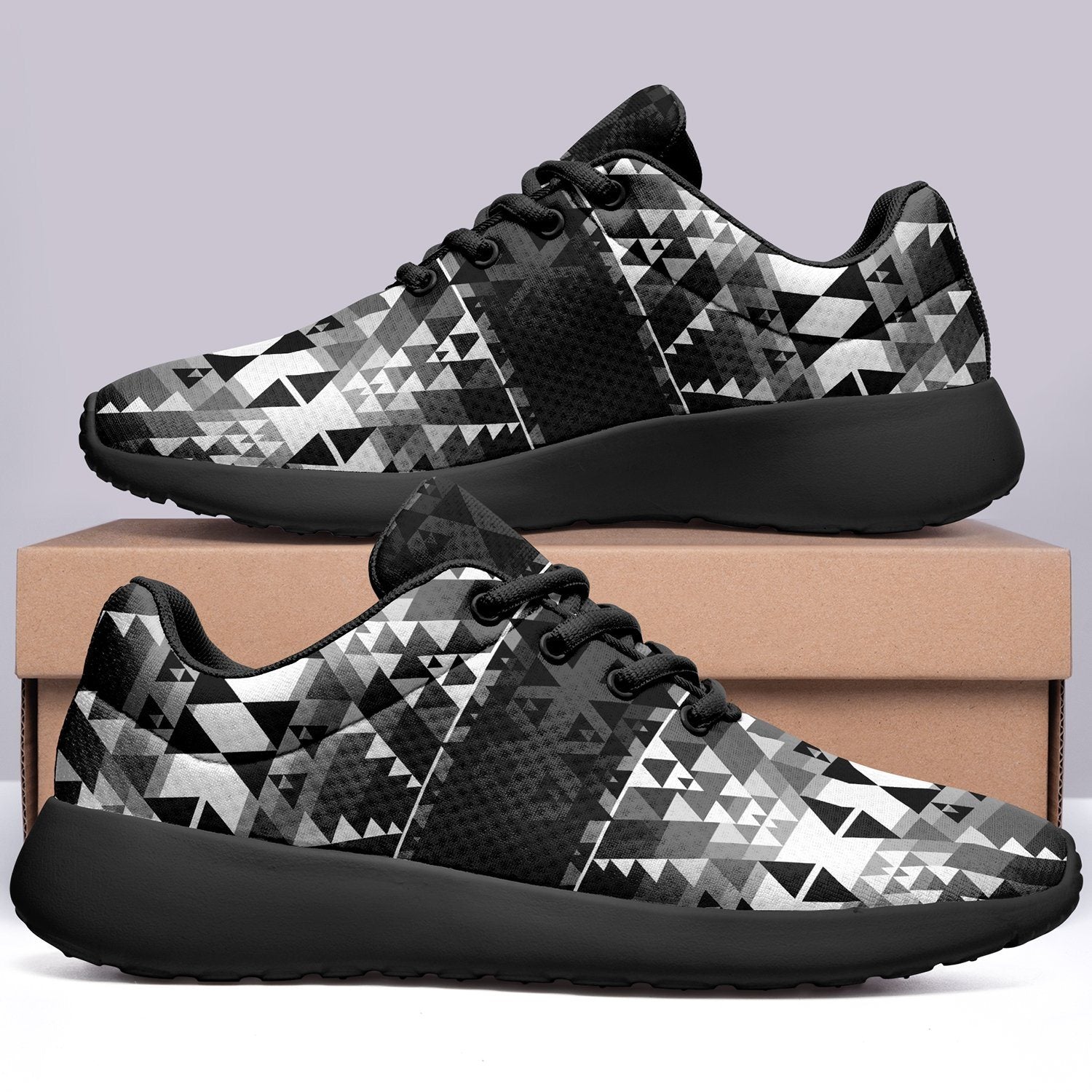 Writing on Stone Black and White Ikkaayi Sport Sneakers 49 Dzine