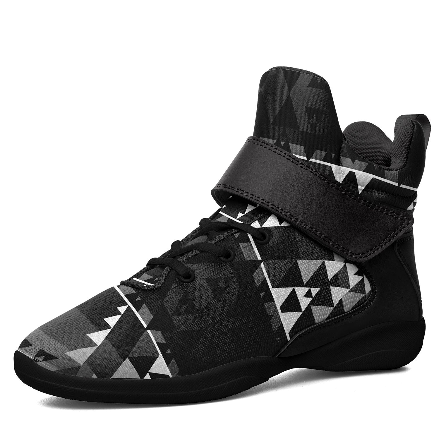 Writing on Stone Black and White Ipottaa Basketball / Sport High Top Shoes 49 Dzine