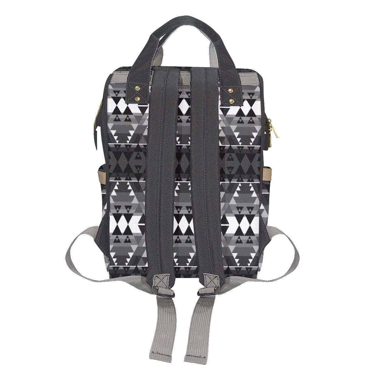 Writing on Stone Black and White Multi-Function Diaper Backpack (Model 1688) Diaper Backpack (1688) e-joyer
