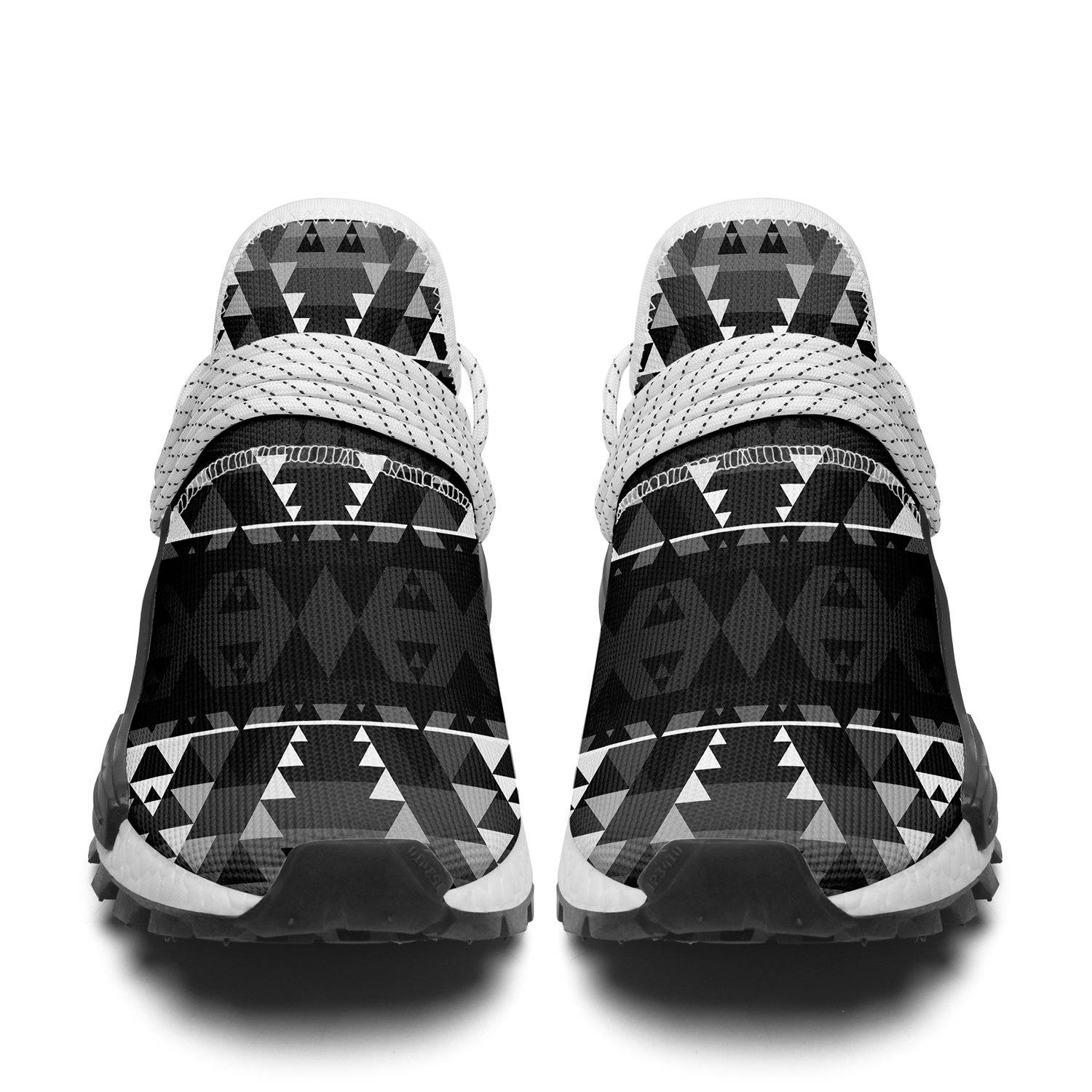 Writing on Stone Black and White Okaki Sneakers Shoes 49 Dzine