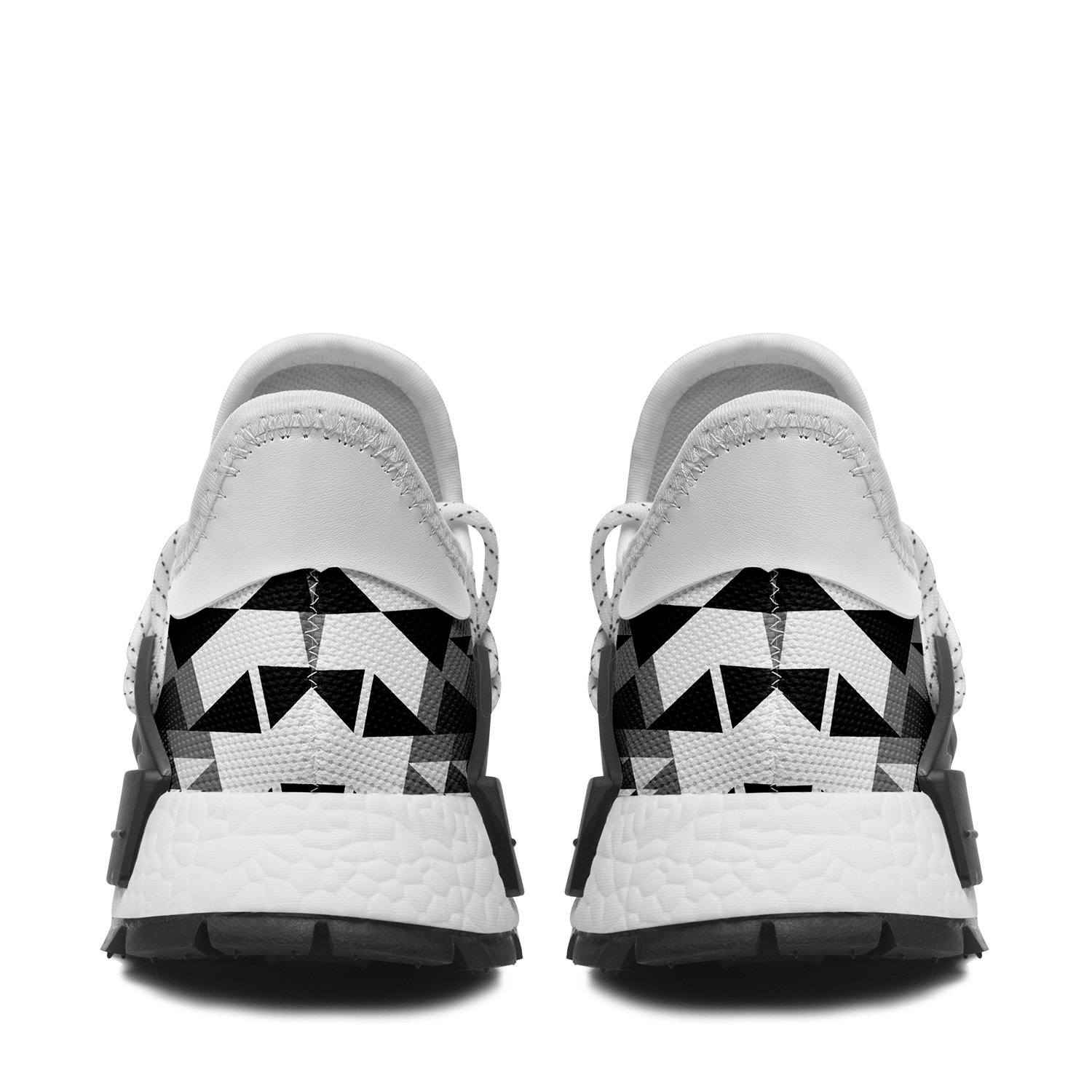 Writing on Stone Black and White Okaki Sneakers Shoes 49 Dzine