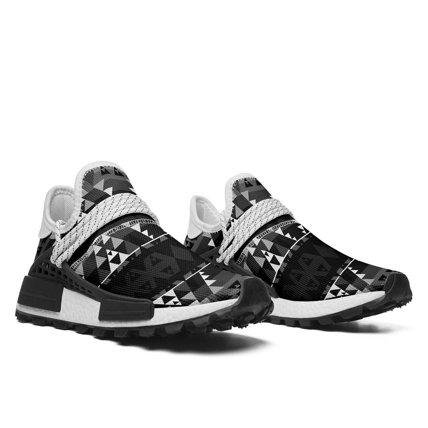Writing on Stone Black and White Okaki Sneakers Shoes 49 Dzine