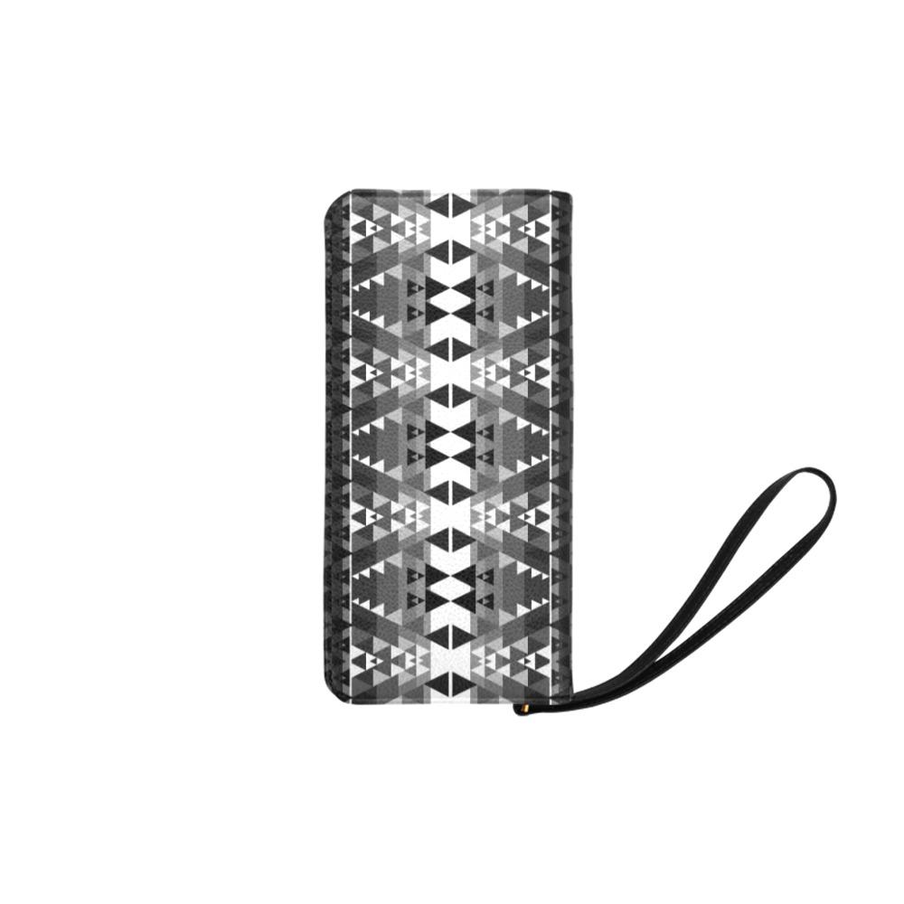 Writing on Stone Black and White Women's Clutch Purse (Model 1637) Women's Clutch Purse (1637) e-joyer