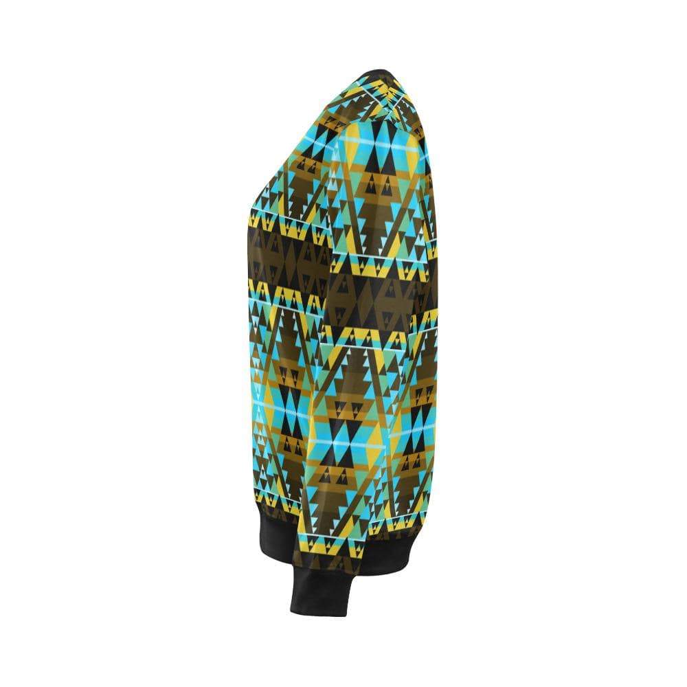 Writing on Stone Broken Lodge All Over Print Crewneck Sweatshirt for Women (Model H18) Crewneck Sweatshirt for Women (H18) e-joyer