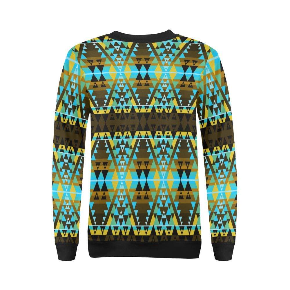 Writing on Stone Broken Lodge All Over Print Crewneck Sweatshirt for Women (Model H18) Crewneck Sweatshirt for Women (H18) e-joyer