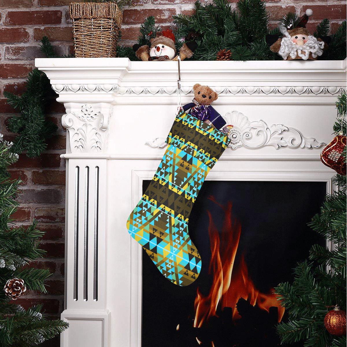 Writing on Stone Broken Lodge Christmas Stocking holiday stocking e-joyer