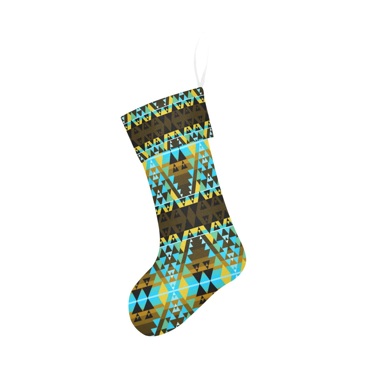 Writing on Stone Broken Lodge Christmas Stocking holiday stocking e-joyer