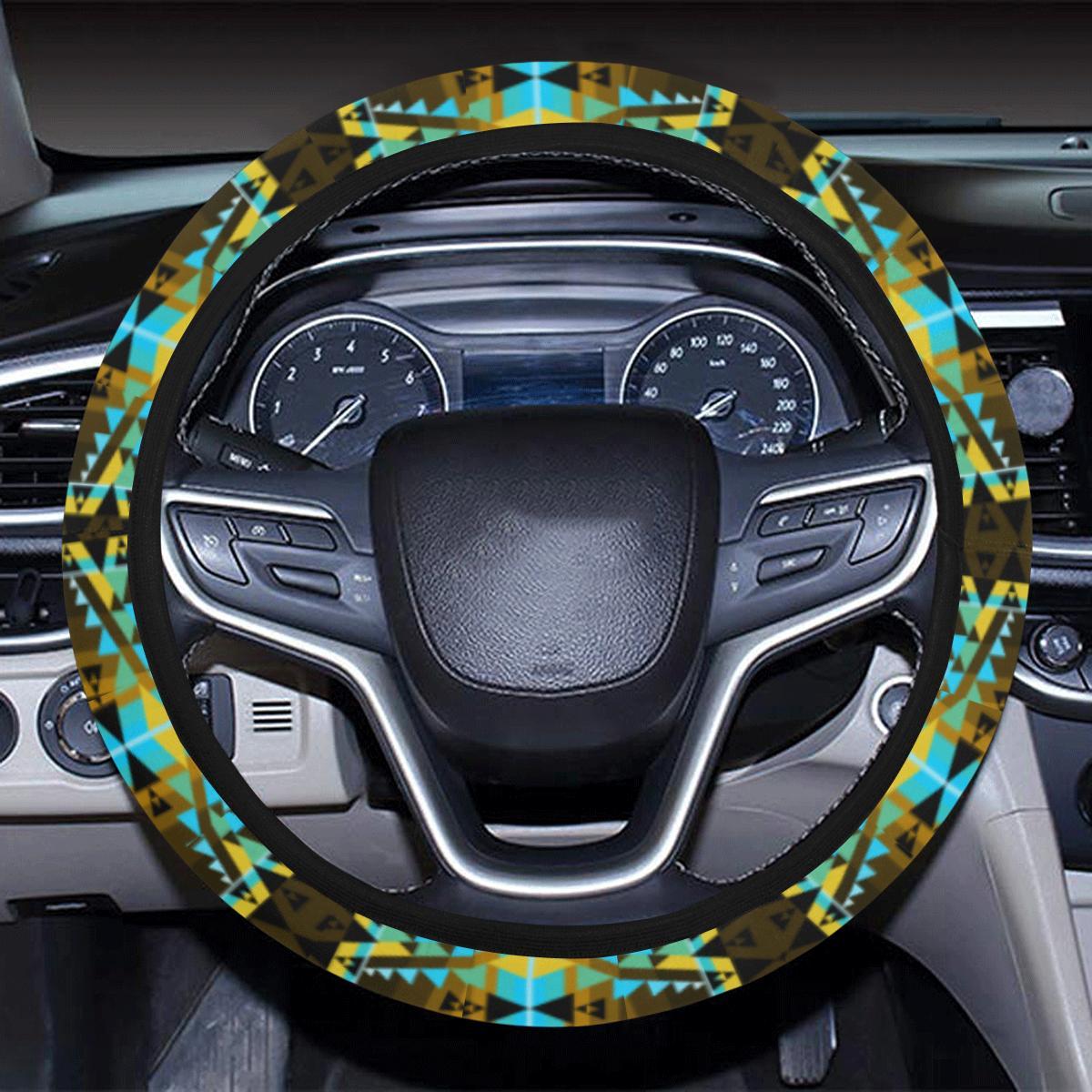 Writing on Stone Broken Lodge Steering Wheel Cover with Elastic Edge Steering Wheel Cover with Elastic Edge e-joyer