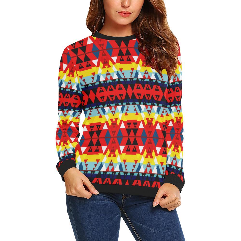 Writing on Stone Enemy Retreat All Over Print Crewneck Sweatshirt for Women (Model H18) Crewneck Sweatshirt for Women (H18) e-joyer