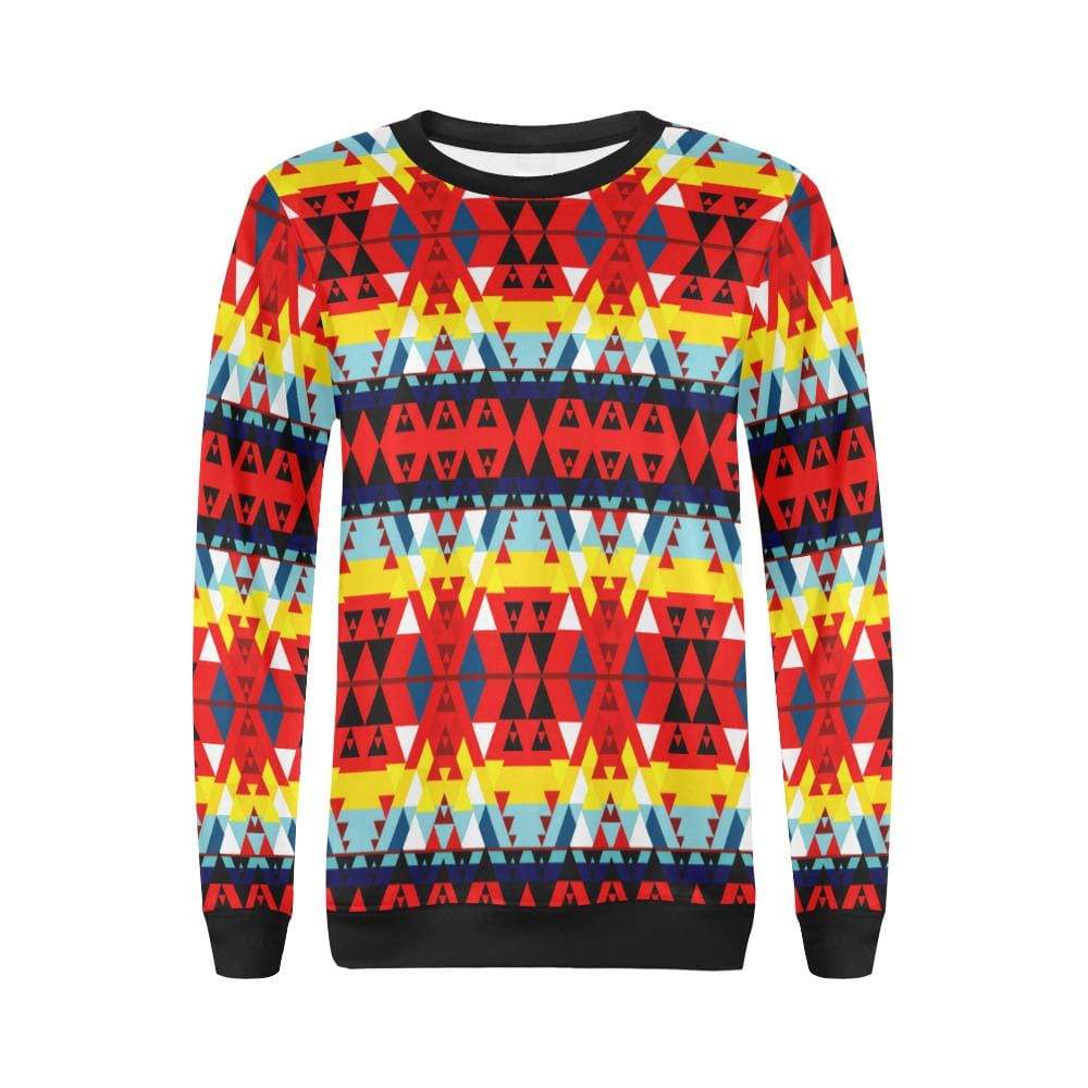 Writing on Stone Enemy Retreat All Over Print Crewneck Sweatshirt for Women (Model H18) Crewneck Sweatshirt for Women (H18) e-joyer