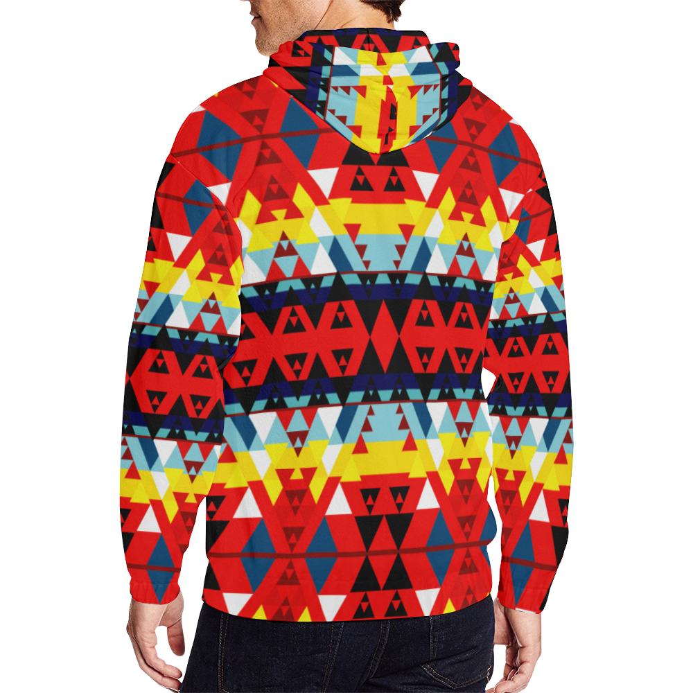 Writing on Stone Enemy Retreat All Over Print Full Zip Hoodie for Men (Model H14) All Over Print Full Zip Hoodie for Men (H14) e-joyer