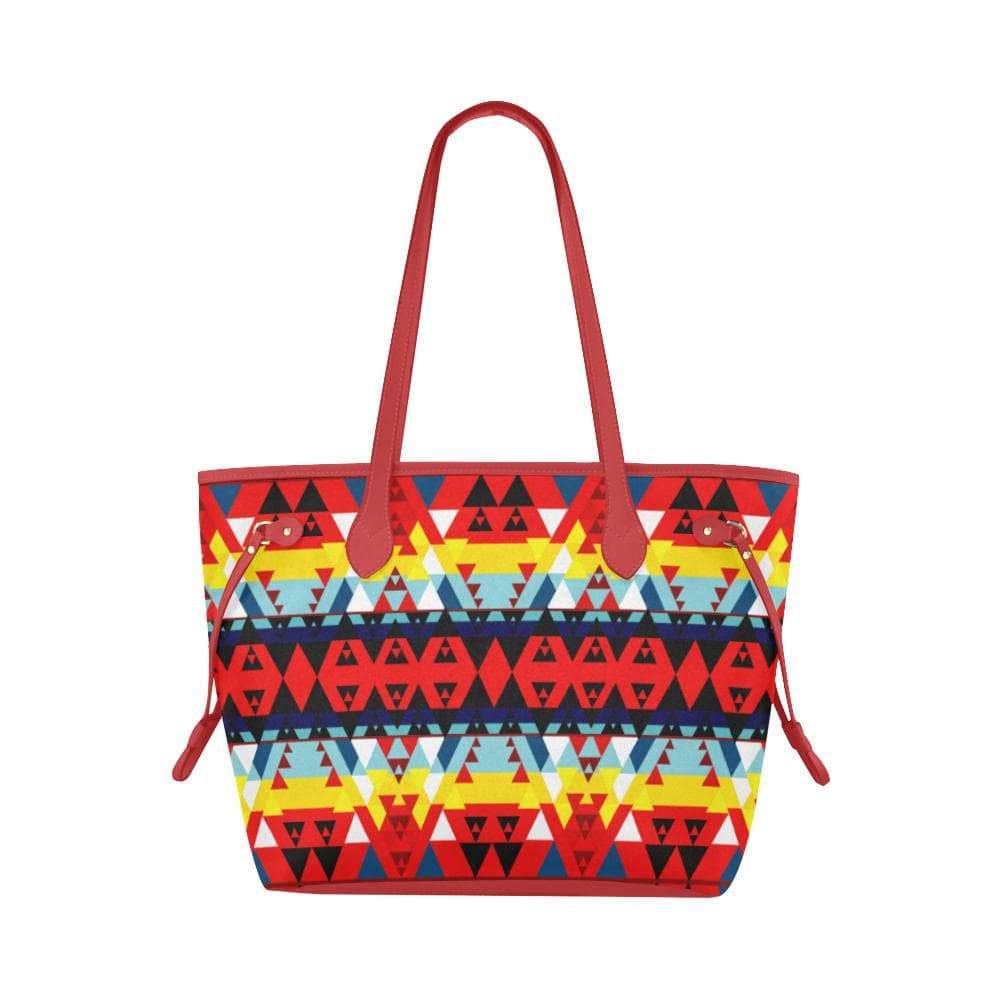 Writing on Stone Enemy Retreat Clover Canvas Tote Bag (Model 1661) Clover Canvas Tote Bag (1661) e-joyer