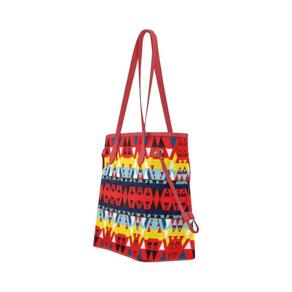 Writing on Stone Enemy Retreat Clover Canvas Tote Bag (Model 1661) Clover Canvas Tote Bag (1661) e-joyer