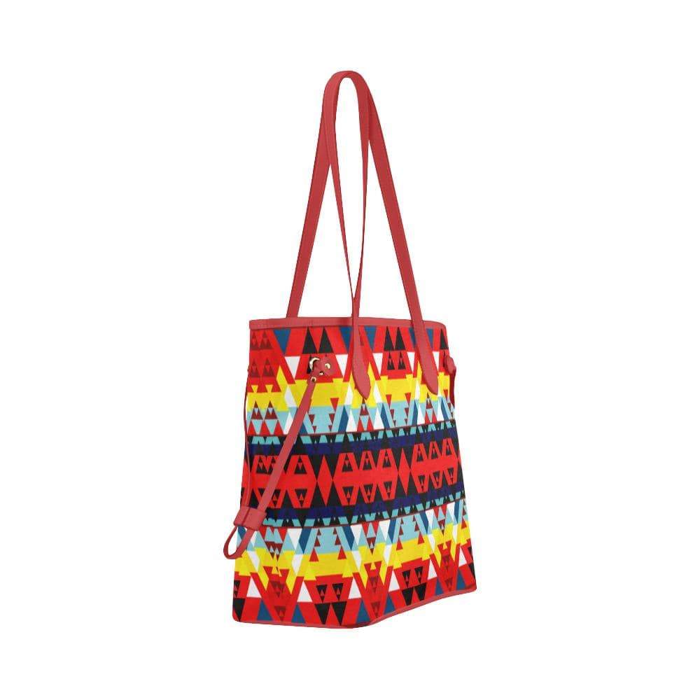 Writing on Stone Enemy Retreat Clover Canvas Tote Bag (Model 1661) Clover Canvas Tote Bag (1661) e-joyer
