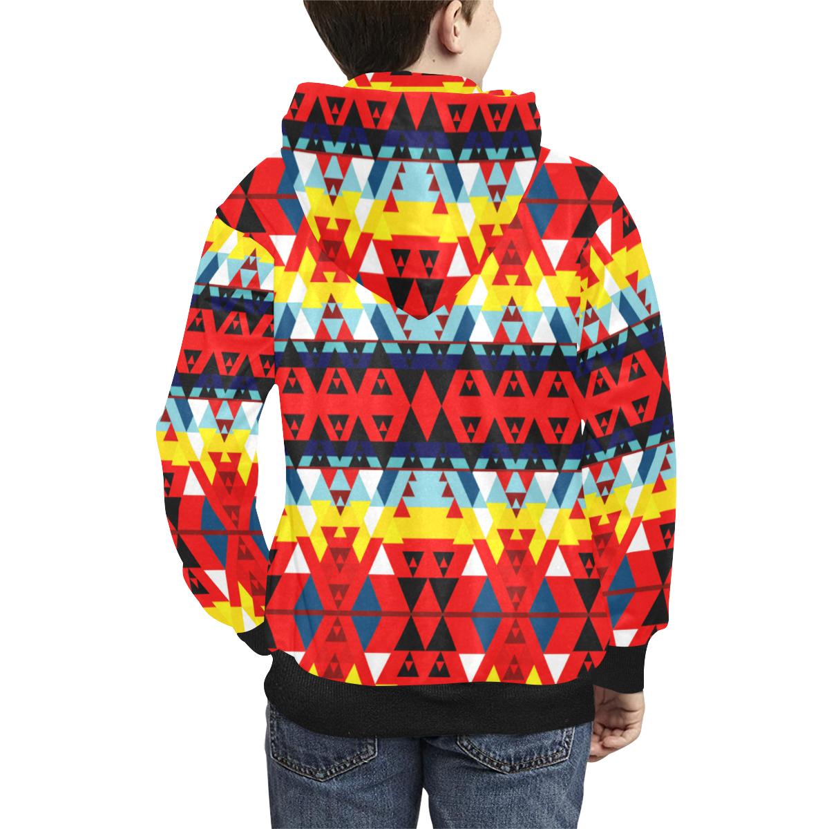 Writing on Stone Enemy Retreat Kids' All Over Print Hoodie (Model H38) Kids' AOP Hoodie (H38) e-joyer