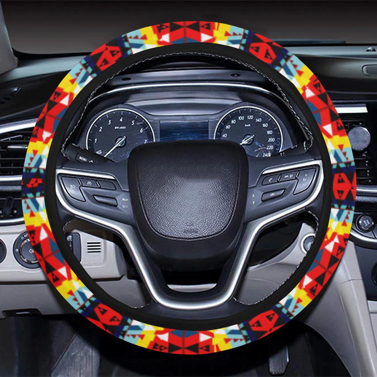 Writing on Stone Enemy Retreat Steering Wheel Cover with Elastic Edge Steering Wheel Cover with Elastic Edge e-joyer