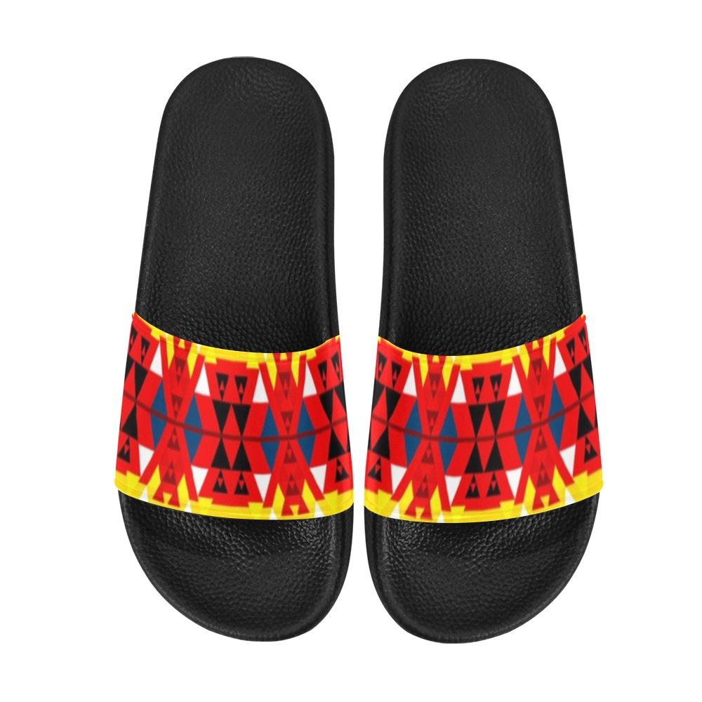 Writing on Stone Enemy Retreat Women's Slide Sandals (Model 057) Women's Slide Sandals (057) e-joyer