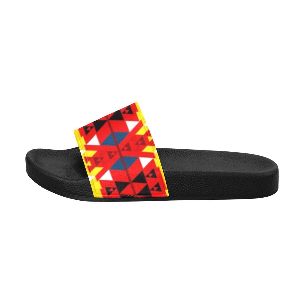 Writing on Stone Enemy Retreat Women's Slide Sandals (Model 057) Women's Slide Sandals (057) e-joyer