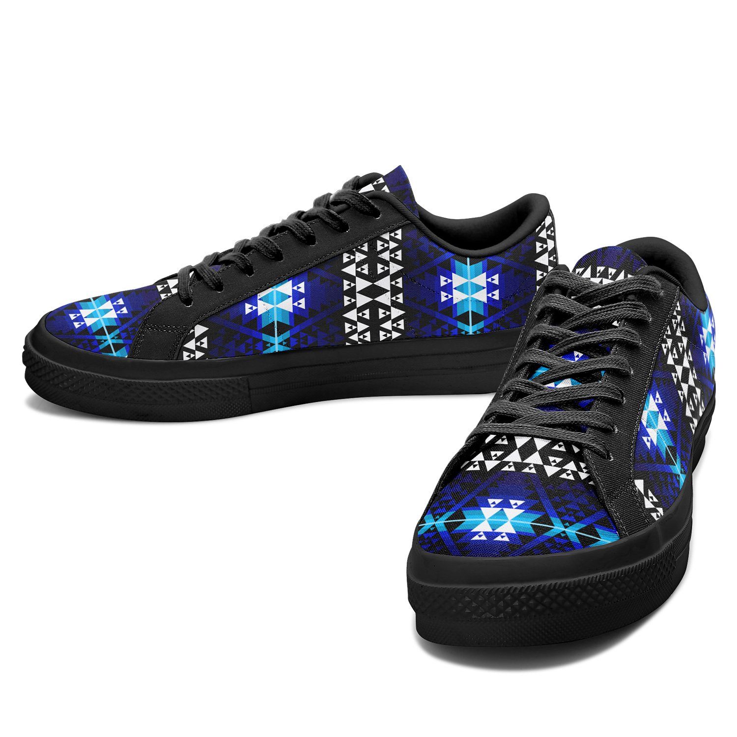 Writing on Stone Night Watch Aapisi Low Top Canvas Shoes Black Sole 49 Dzine
