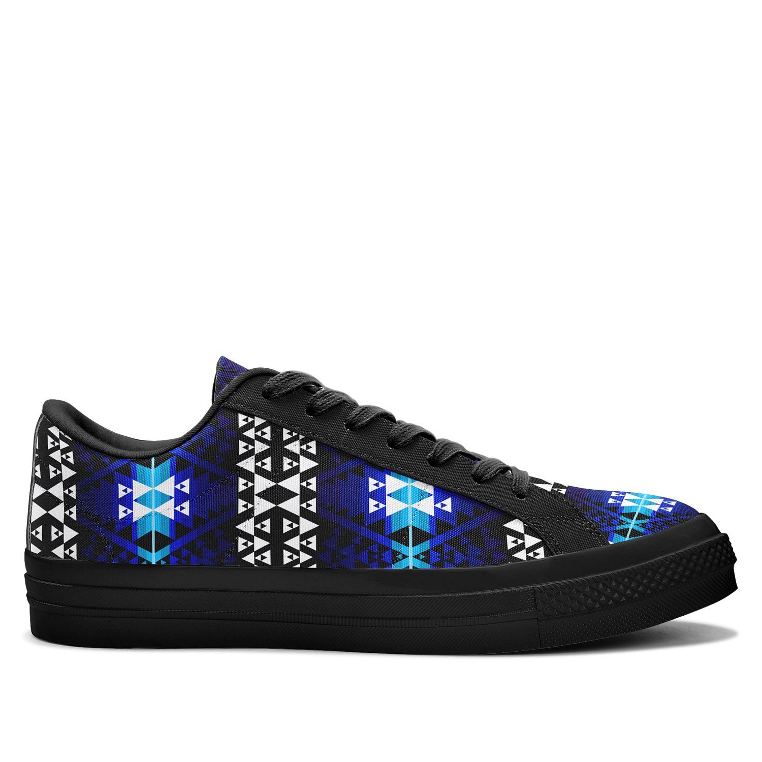 Writing on Stone Night Watch Aapisi Low Top Canvas Shoes Black Sole 49 Dzine