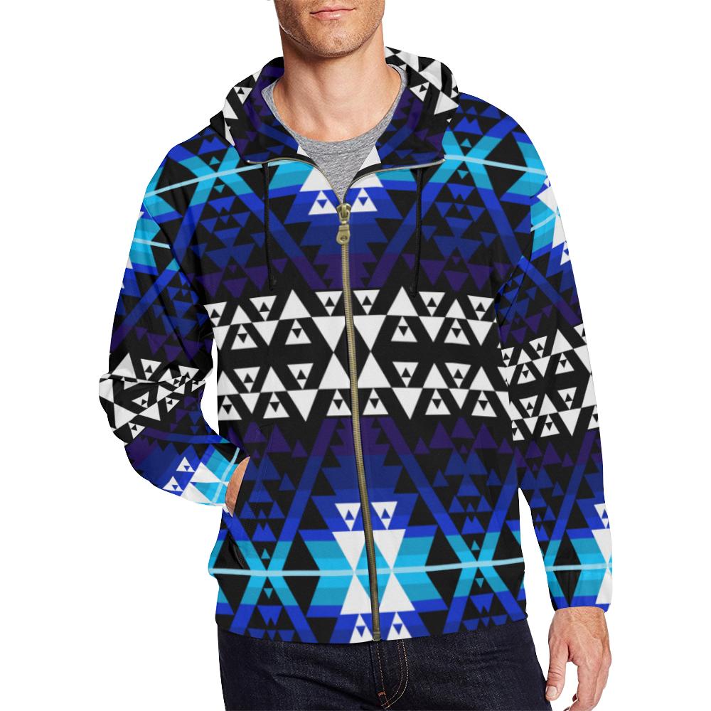 Writing on Stone Night Watch All Over Print Full Zip Hoodie for Men (Model H14) All Over Print Full Zip Hoodie for Men (H14) e-joyer
